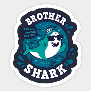 Brother Shark (trace) Sticker